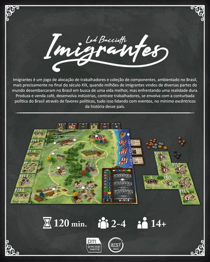 Imigrantes Board Game Novo - BoardGamePlay Store