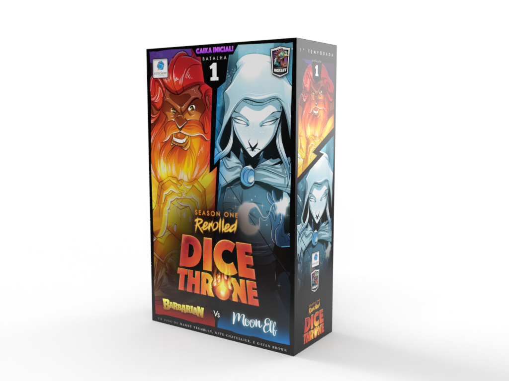 Dice Throne SE 01 – Bárbaro X Elfa da Lua