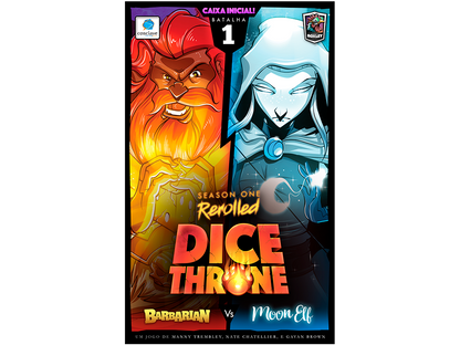 Dice Throne SE 01 – Bárbaro X Elfa da Lua